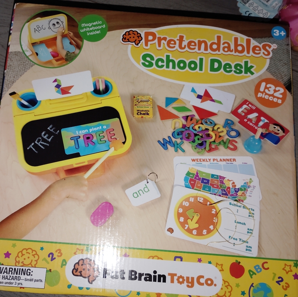 Pretendables School Desk Set Play School 🎒🏫 Learning Fun Math Rolepay Create